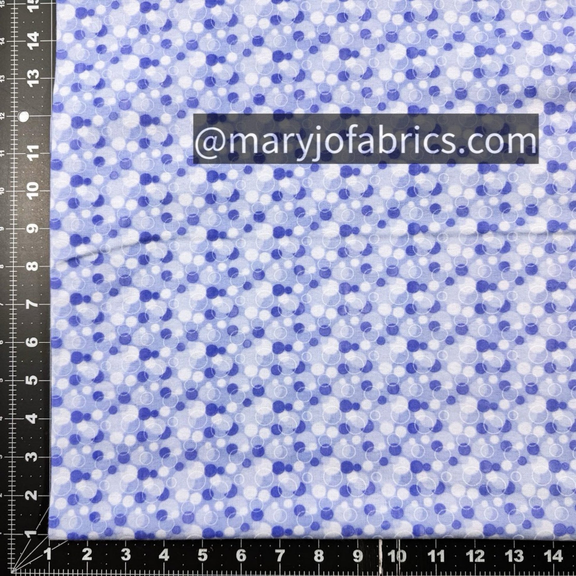 Blue Bubbles FLANNEL 0325 - 77 Circle Print Flannel - Mary Jo Fabrics