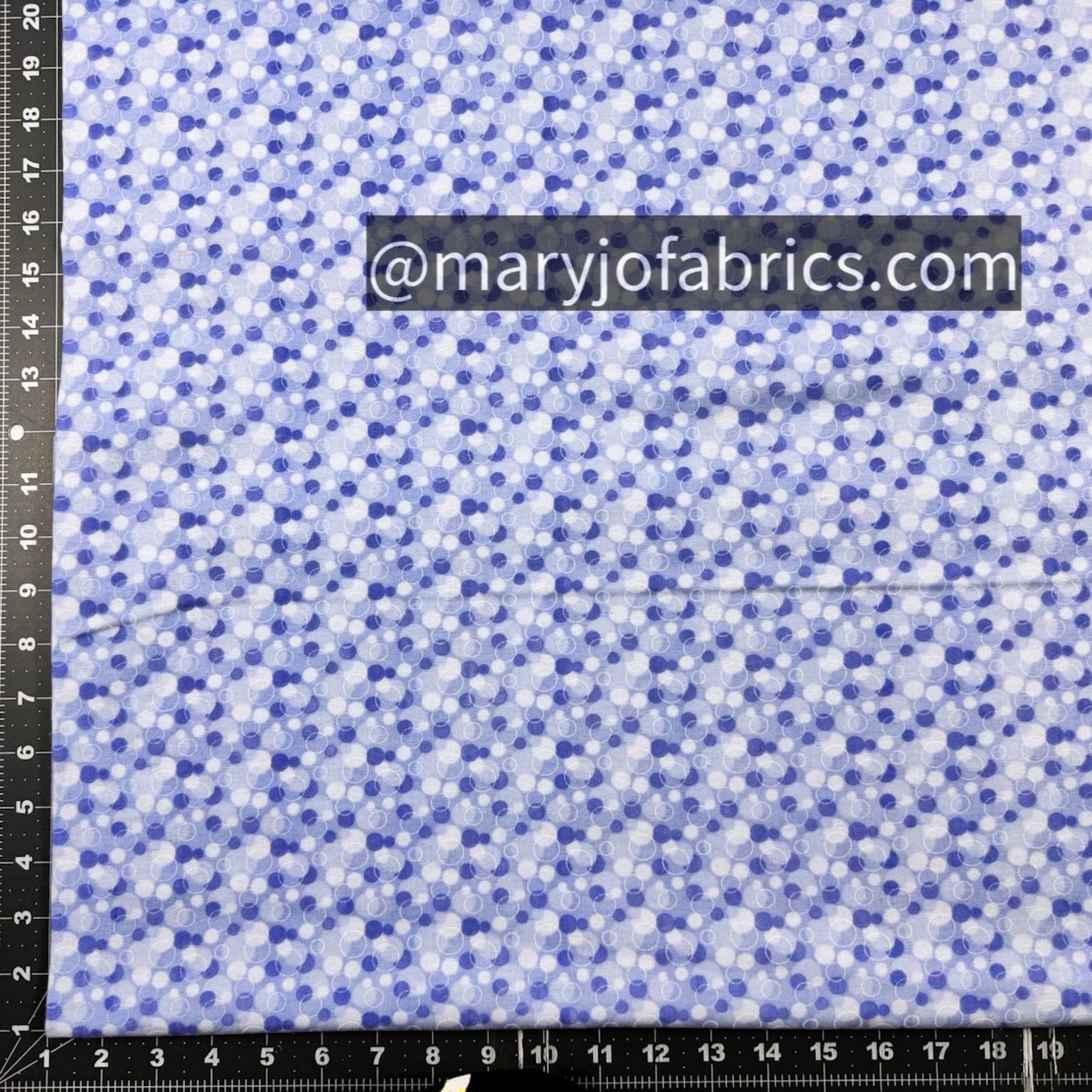 Blue Bubbles FLANNEL 0325 - 77 Circle Print Flannel - Mary Jo Fabrics