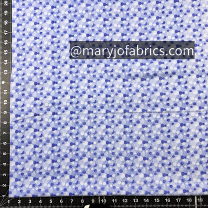 Blue Bubbles FLANNEL 0325 - 77 Circle Print Flannel - Mary Jo Fabrics