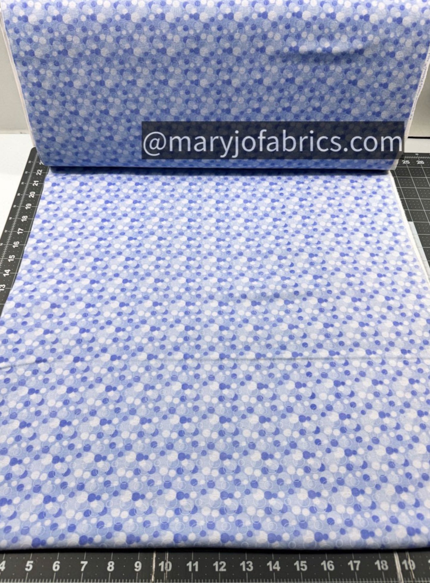Blue Bubbles FLANNEL 0325 - 77 Circle Print Flannel - Mary Jo Fabrics