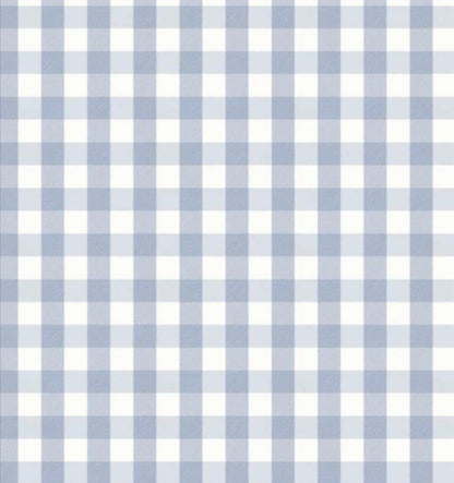 Blue Gray Gingham Check Fabric 2035 - 0401 Love Grows - Mary Jo Fabrics