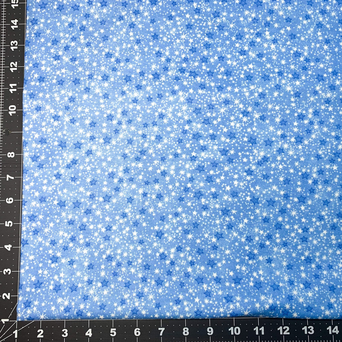 Blue Mini Stars FLANNEL 9831-11 Space Flannel - Mary Jo Fabrics