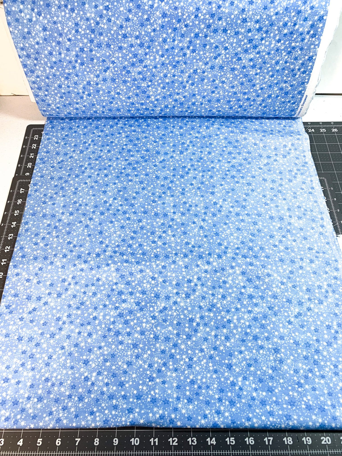Blue Mini Stars FLANNEL 9831-11 Space Flannel - Mary Jo Fabrics