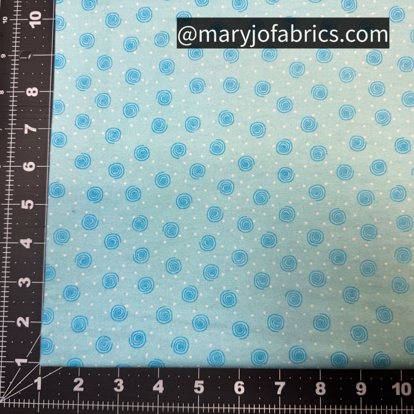 Blue Swirl Polka Dot FLANNEL 0019 - 11 Baby Flannel - Mary Jo Fabrics