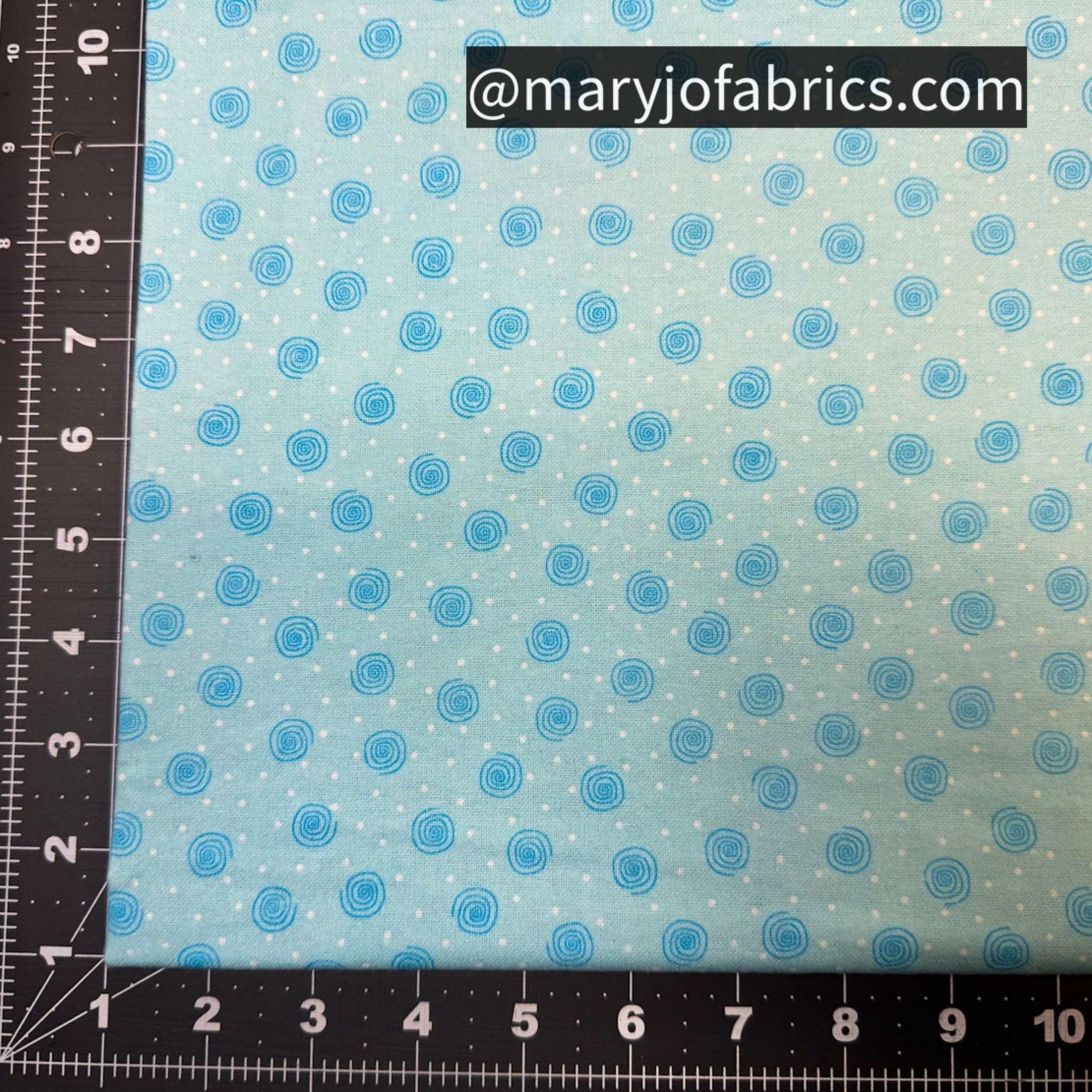 Blue Swirl Polka Dot FLANNEL 0019 - 11 Baby Flannel - Mary Jo Fabrics
