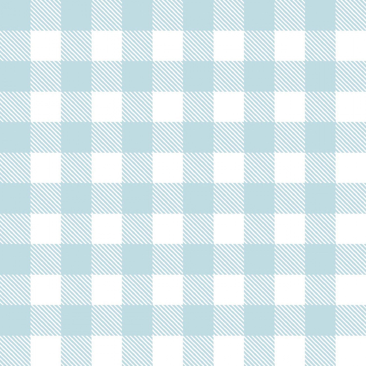 Blue White Buffalo Plaid FLANNEL 17066 Light Blue Check - Mary Jo Fabrics
