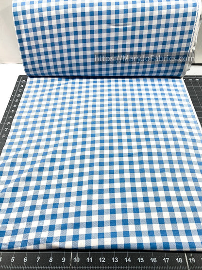Blue White Buffalo Plaid FLANNEL 44 - 7496 - Mary Jo Fabrics