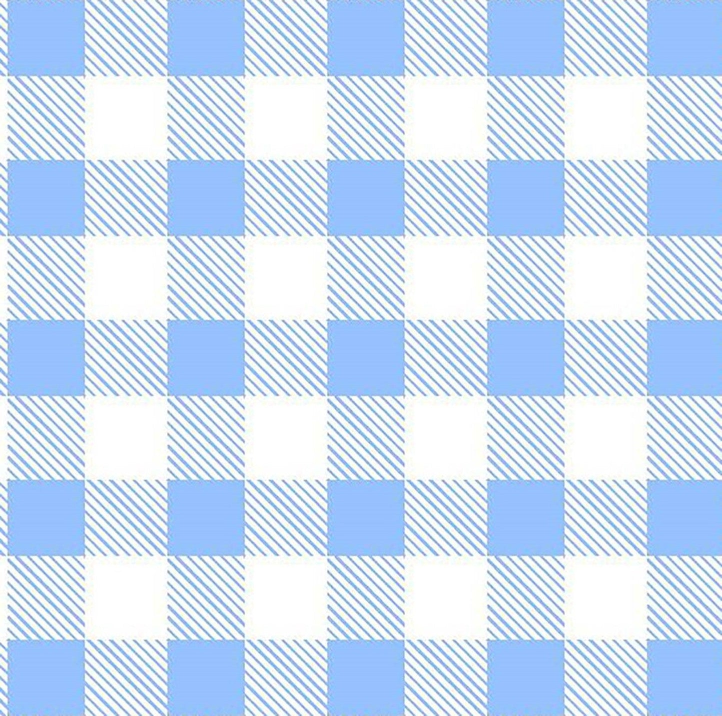 Blue White Buffalo Plaid FLANNEL 44 - 7496 - Mary Jo Fabrics