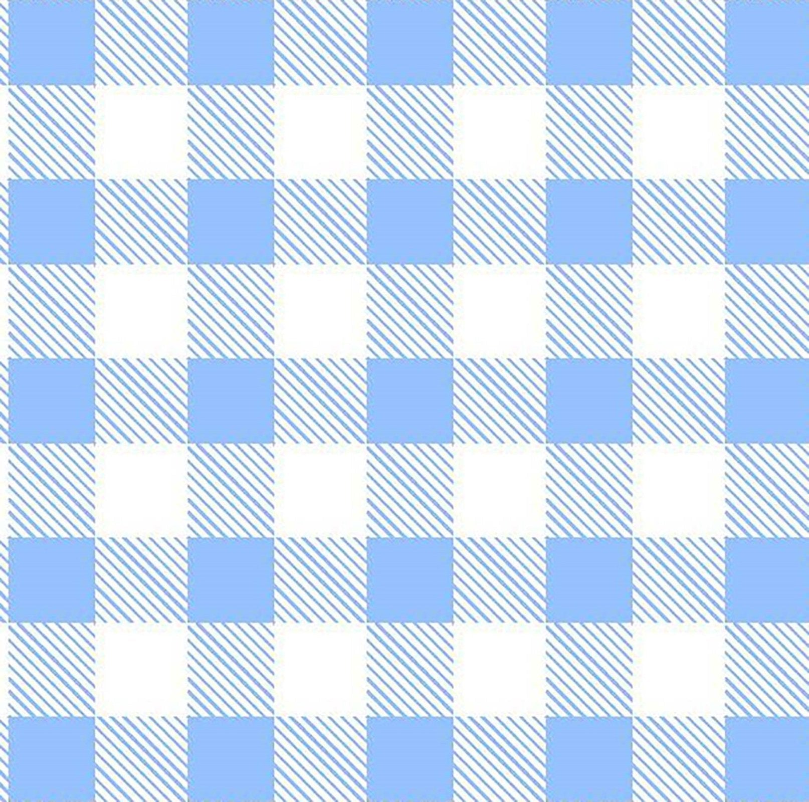 Blue White Buffalo Plaid FLANNEL 44 - 7496 - Mary Jo Fabrics