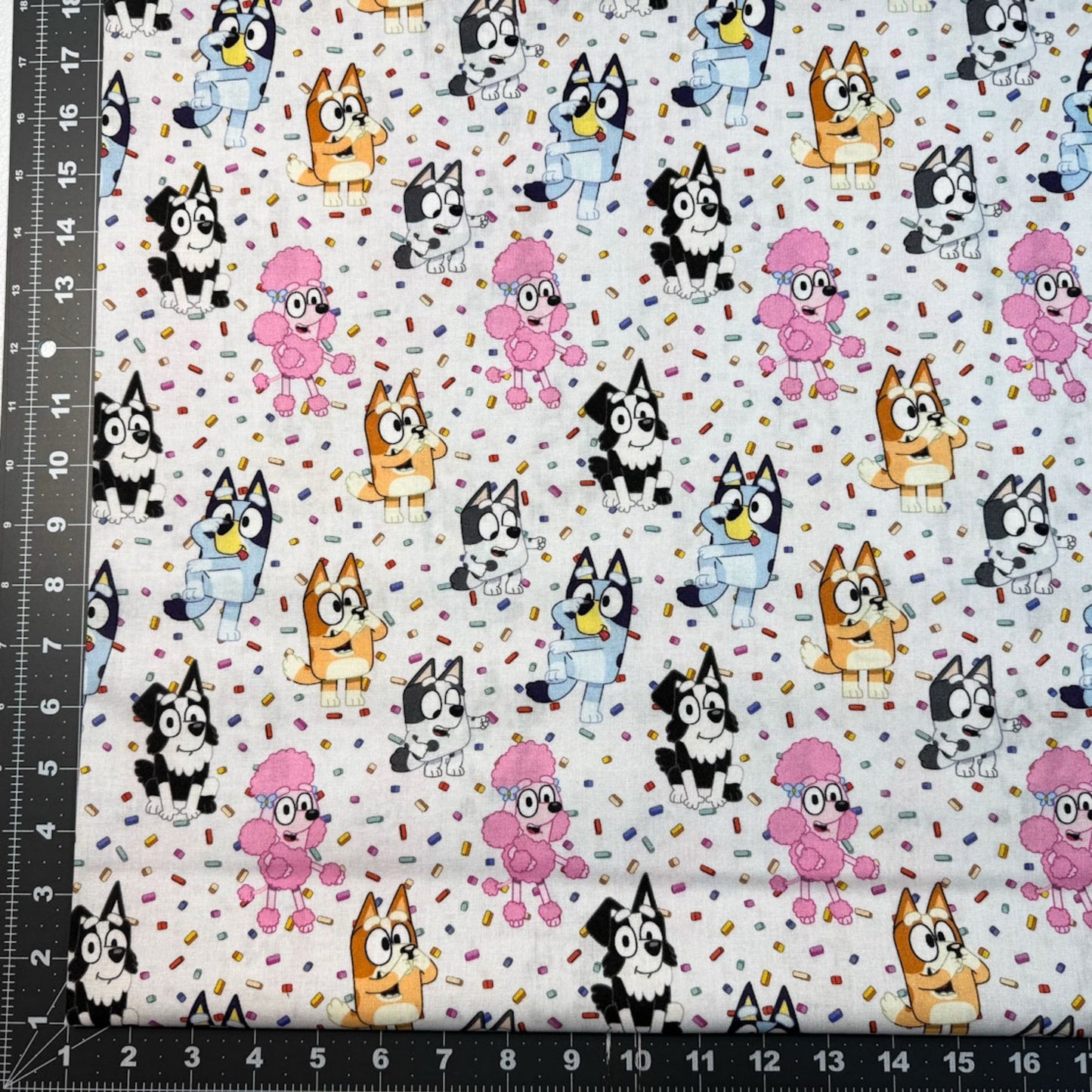 Bluey Fabric 80653 Bluey & Friends Party Confetti - Mary Jo Fabrics