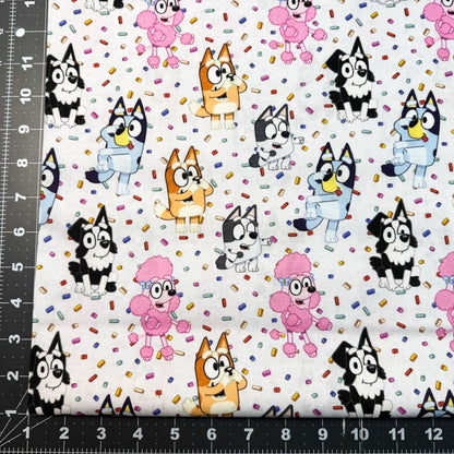 Bluey Fabric 80653 Bluey & Friends Party Confetti - Mary Jo Fabrics