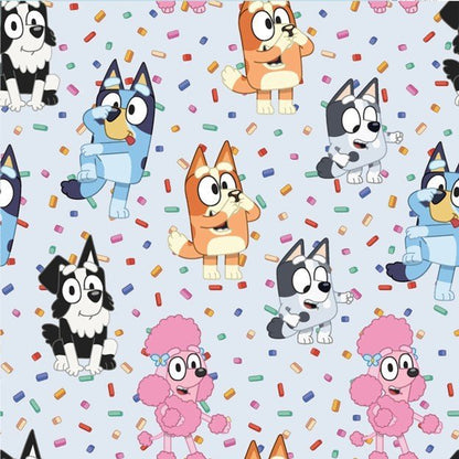 Bluey Fabric 80653 Bluey & Friends Party Confetti - Mary Jo Fabrics