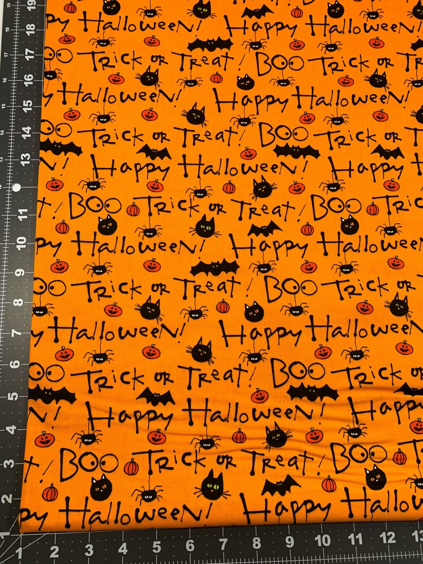 Boo Trick or Treat Halloween fabric - Mary Jo Fabrics