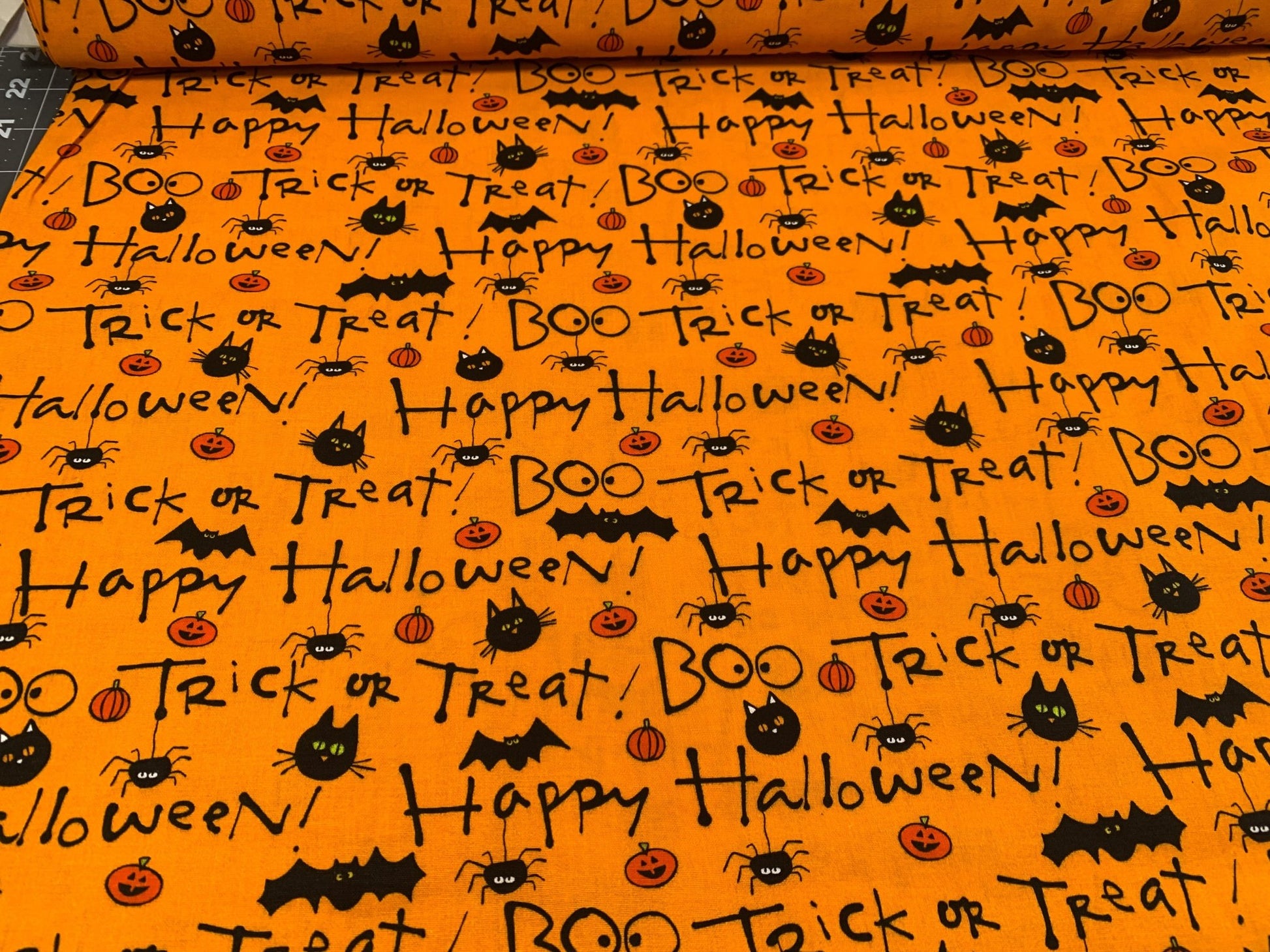 Boo Trick or Treat Halloween fabric - Mary Jo Fabrics