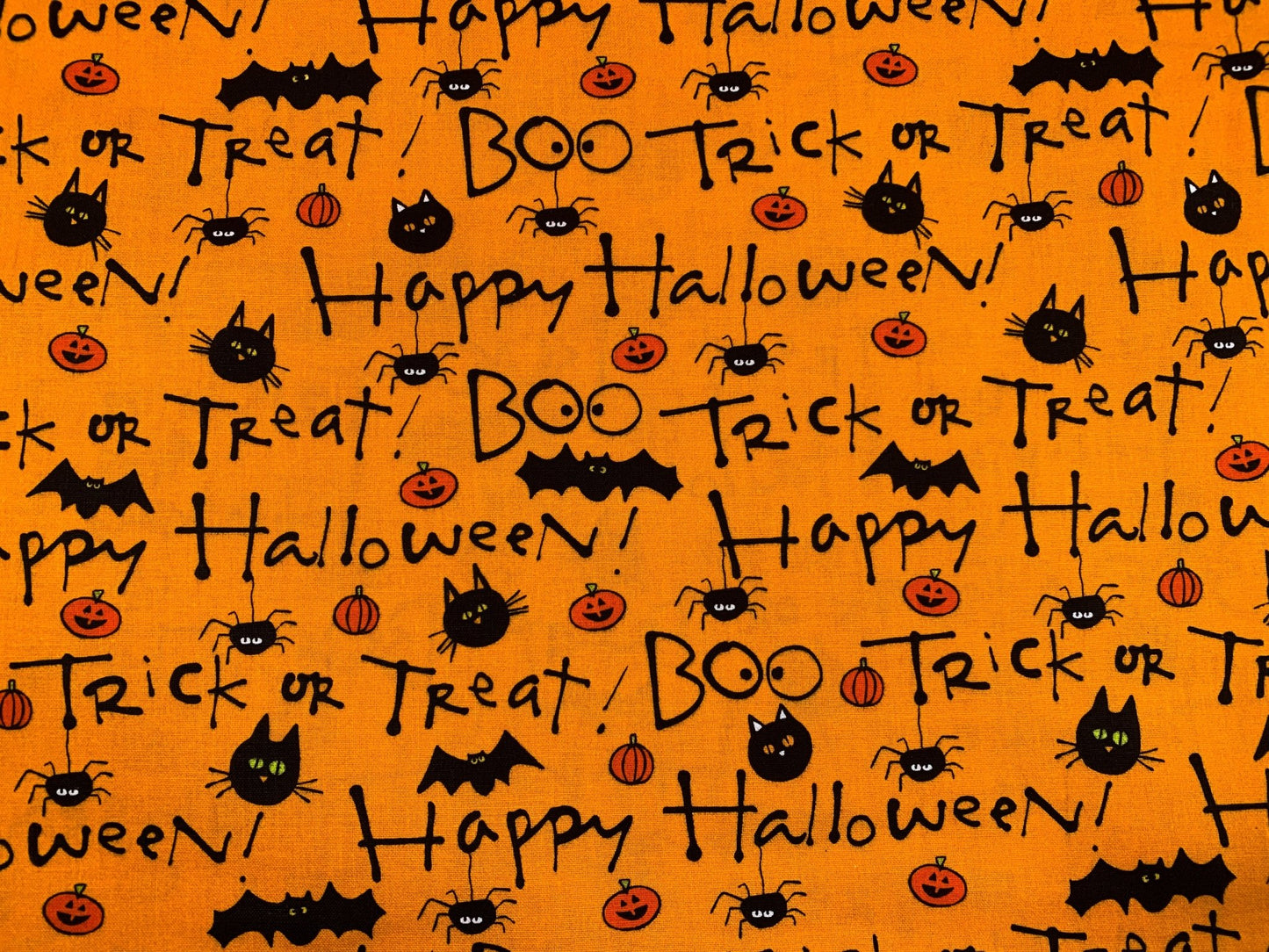 Boo Trick or Treat Halloween fabric - Mary Jo Fabrics