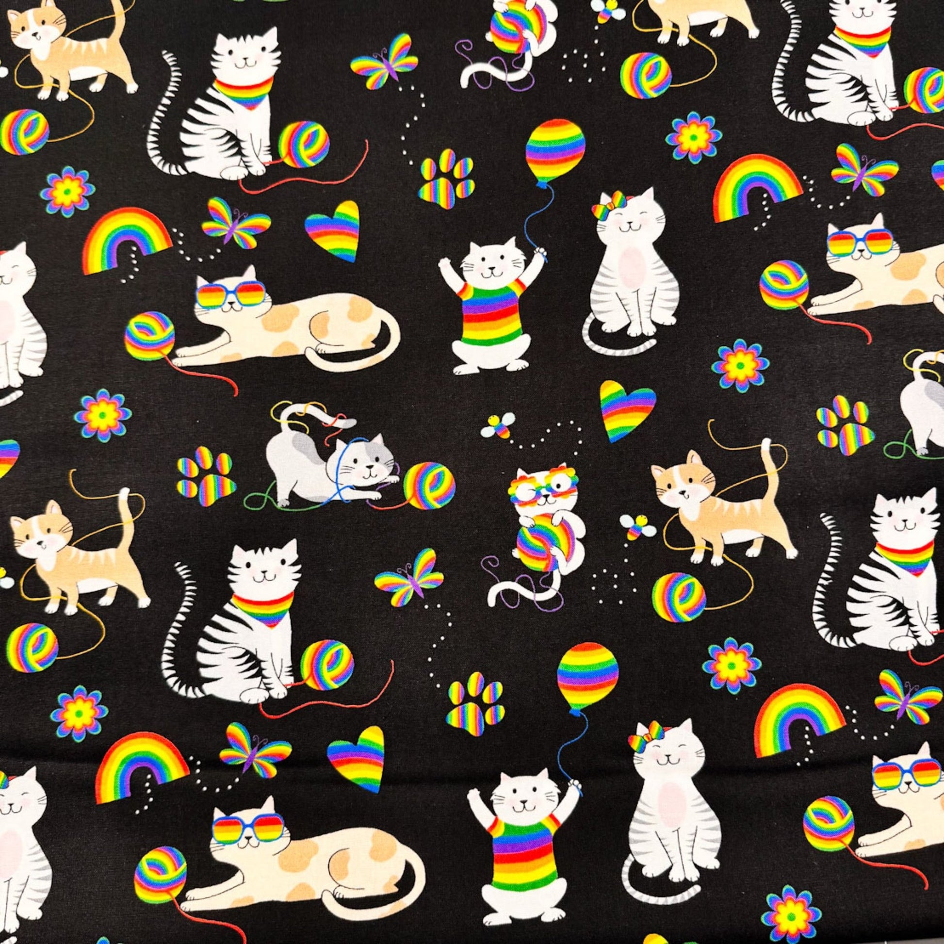 Bow Wow Meow Cat Fabric FLBWM D25 Z Kitten - Mary Jo Fabrics