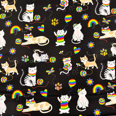 Cat and Kitten Fabric
