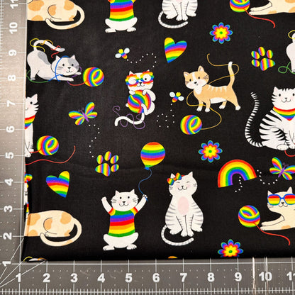 Bow Wow Meow Cat Fabric FLBWM D25 Z Kitten - Mary Jo Fabrics