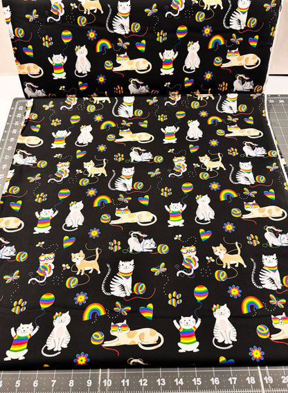 Bow Wow Meow Cat Fabric FLBWM D25 Z Kitten - Mary Jo Fabrics