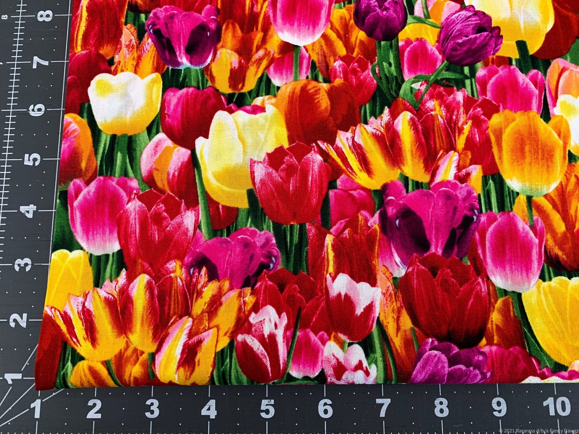 Bright Tulip fabric C6711 beautiful floral fabric - Mary Jo Fabrics