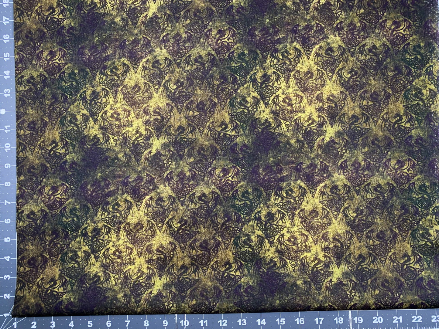 Brown Dragon Fabric CD3067 Dragon Shadow - Mary Jo Fabrics