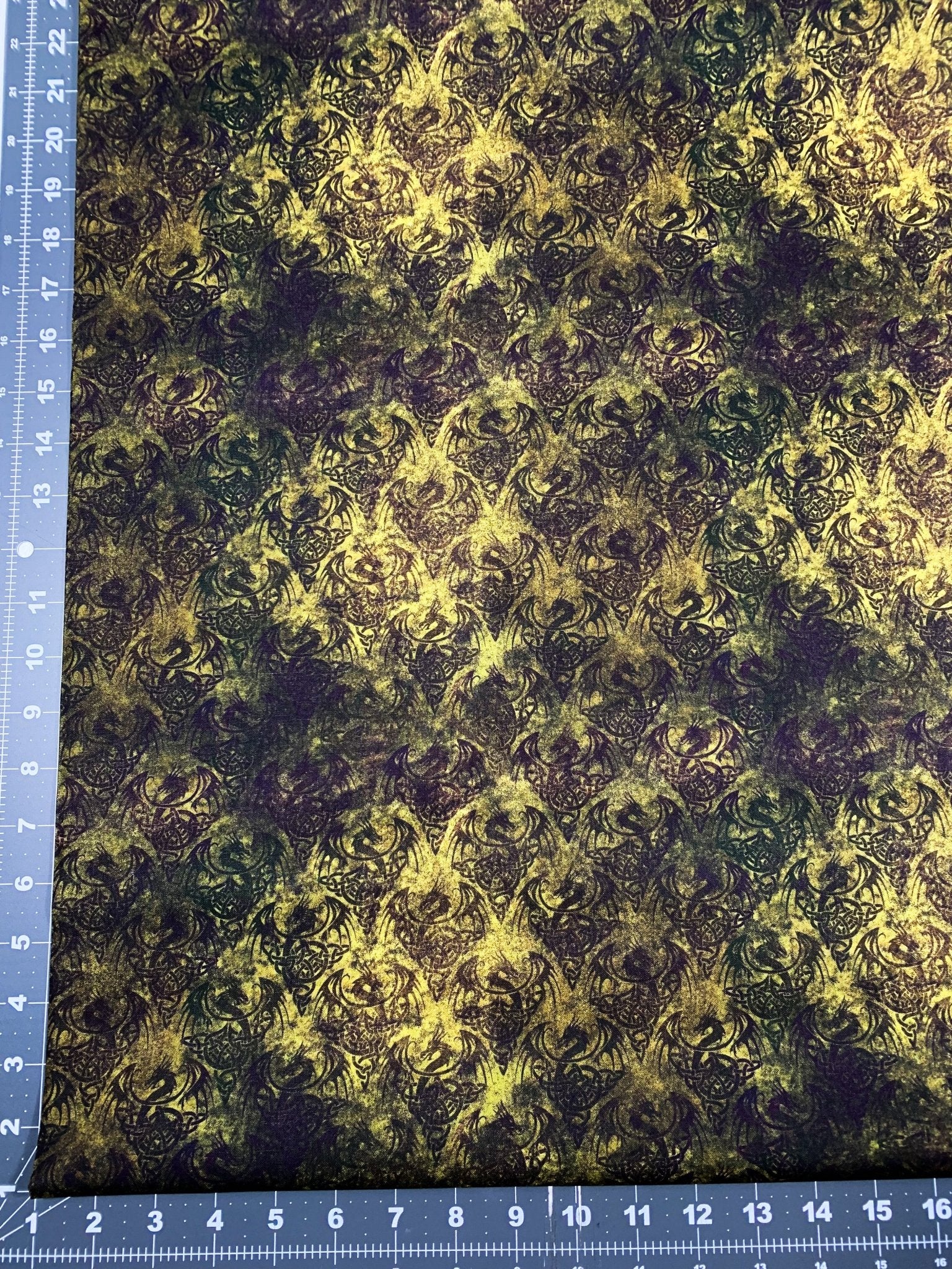 Brown Dragon Fabric CD3067 Dragon Shadow - Mary Jo Fabrics