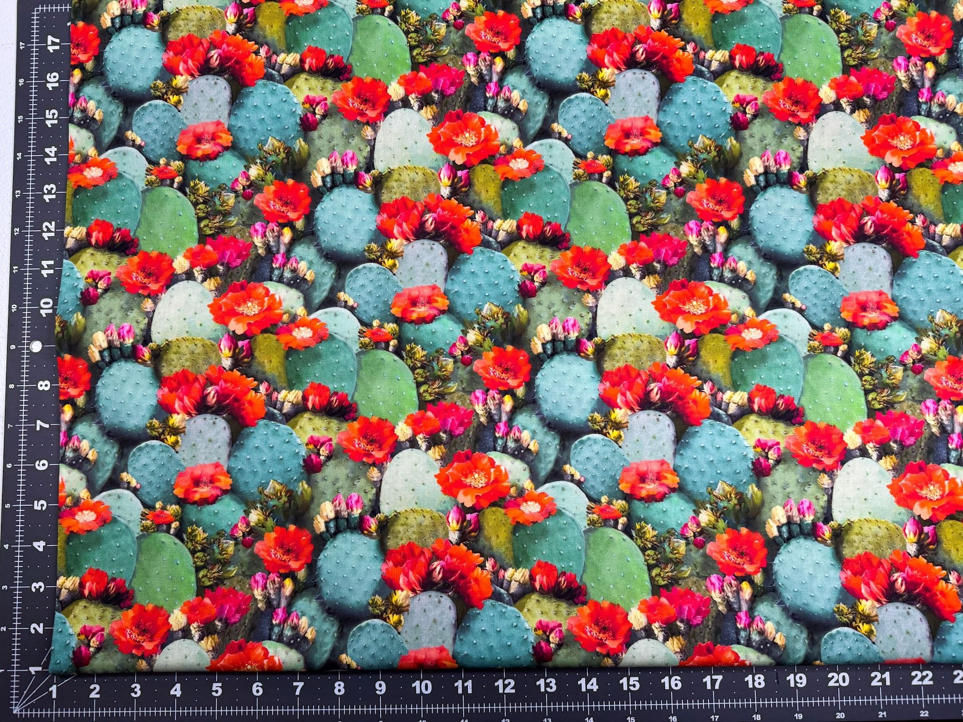 Cactus flower fabric CD2403 cactus cotton fabric - Mary Jo Fabrics