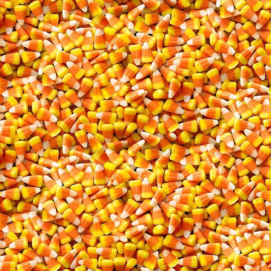 Candy Corn Fabric CD2938 Boo Halloween - Mary Jo Fabrics