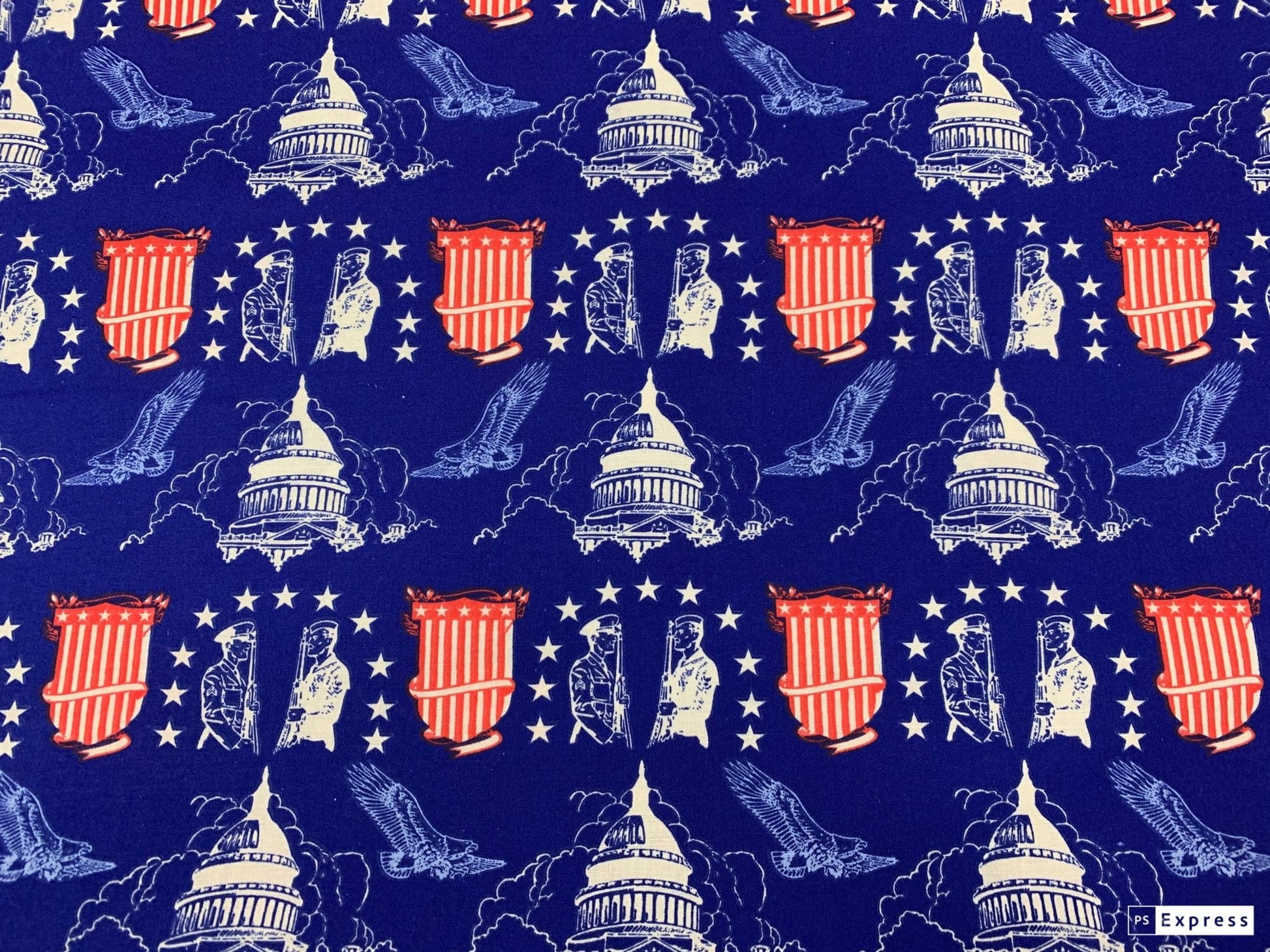 Capitol fabric 49535 Made in the USA Patriotic cotton fabric - Mary Jo Fabrics