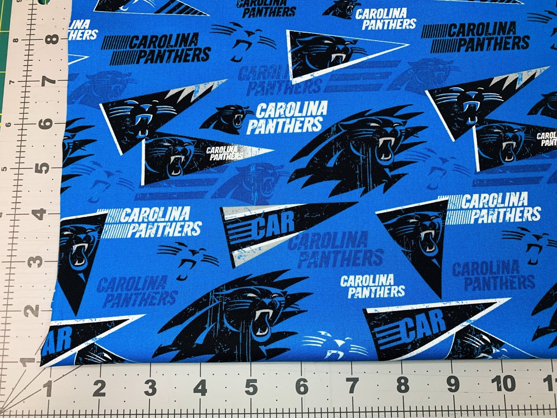 Carolina Panthers fabric Pennant 70317 - DK NFL fabric Panther cotton fabric - Mary Jo Fabrics