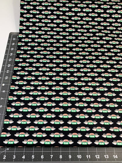 Central Perk Coffee fabric Friends fabric - Mary Jo Fabrics