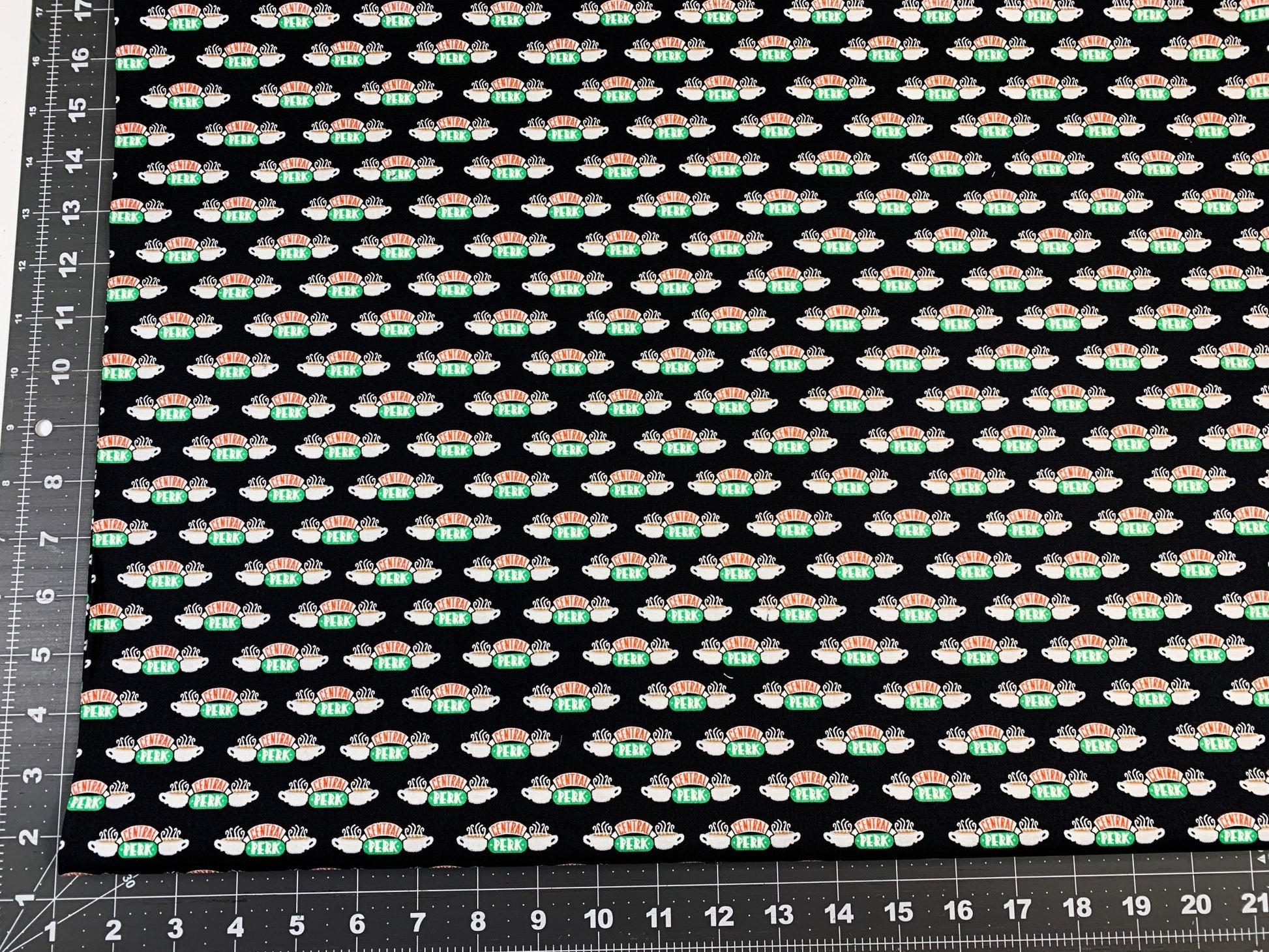 Central Perk Coffee fabric Friends fabric - Mary Jo Fabrics