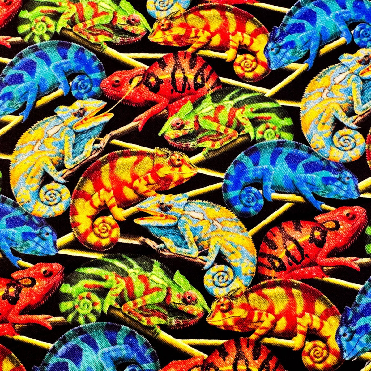 Chameleon Lizard Fabric 8055 90 Magical Cotton Material - Mary Jo Fabrics