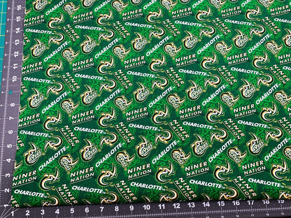Charlotte 49ers fabric NCC1178 UNC Charlotte Niner Nation - Mary Jo Fabrics