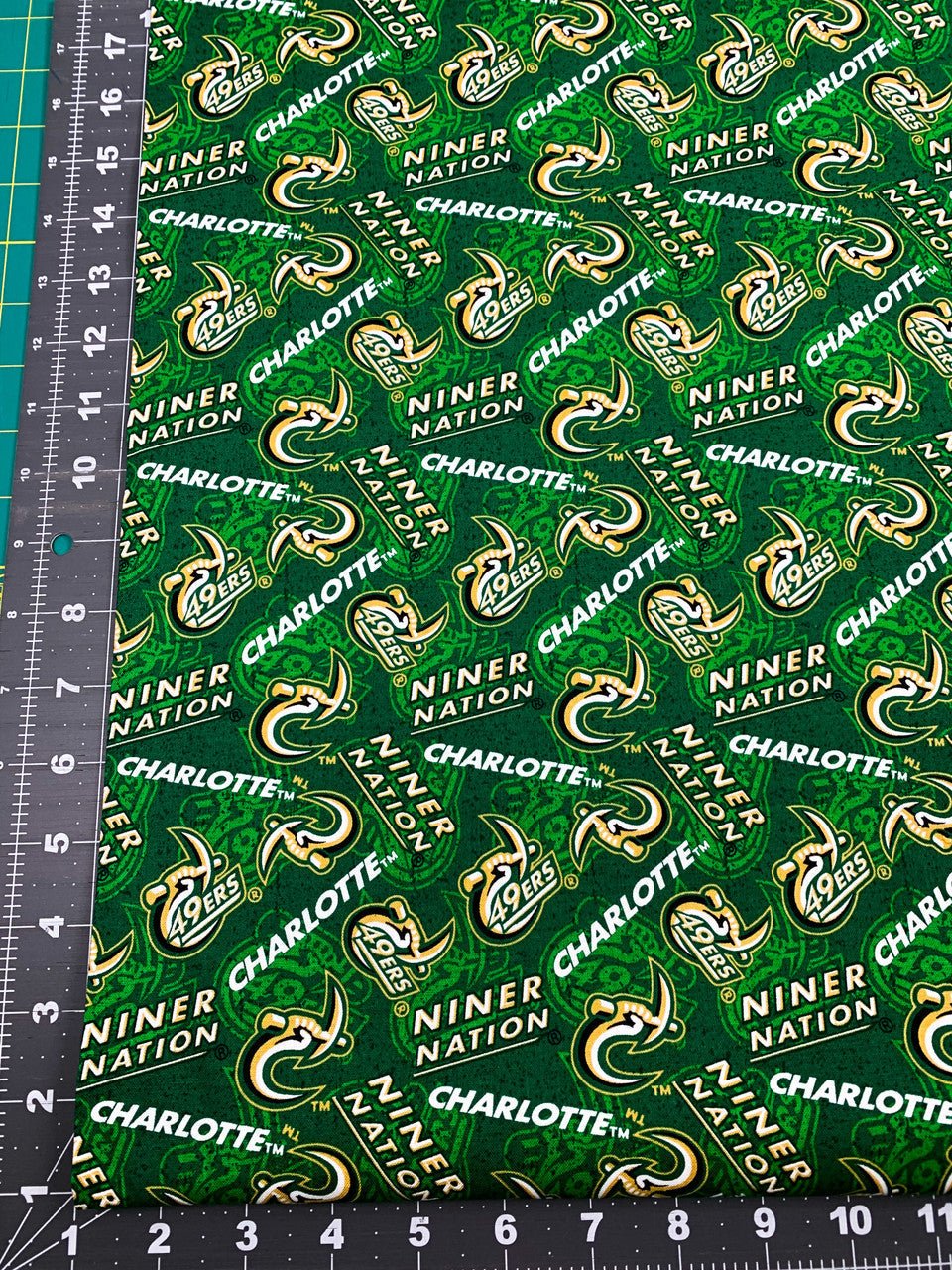 Charlotte 49ers fabric NCC1178 UNC Charlotte Niner Nation - Mary Jo Fabrics