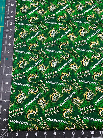 Charlotte 49ers fabric NCC1178 UNC Charlotte Niner Nation - Mary Jo Fabrics