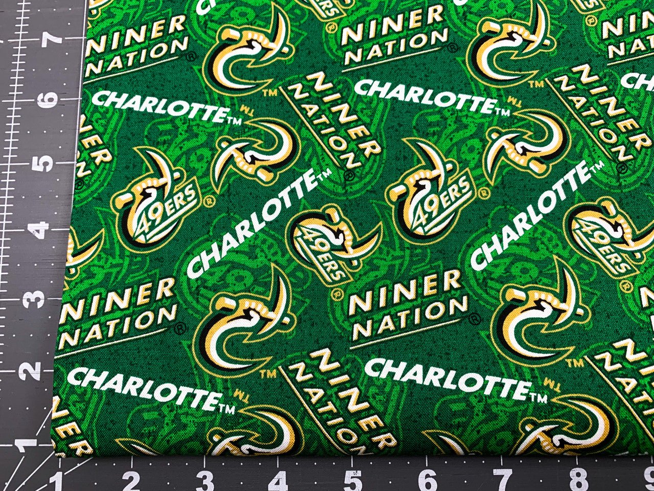 Charlotte 49ers fabric NCC1178 UNC Charlotte Niner Nation - Mary Jo Fabrics