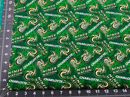 Charlotte 49ers fabric NCC1178 UNC Charlotte Niner Nation - Mary Jo Fabrics