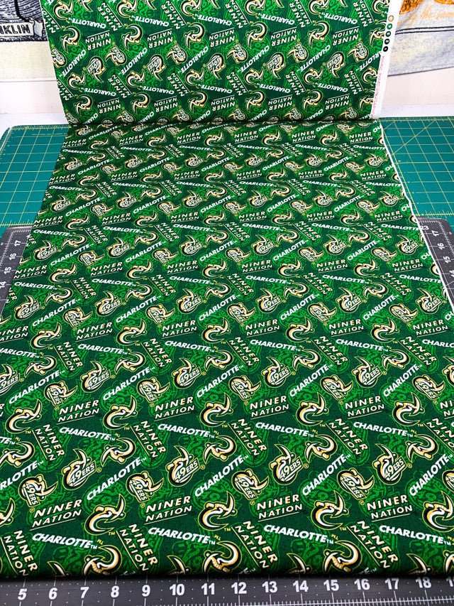 Charlotte 49ers fabric NCC1178 UNC Charlotte Niner Nation - Mary Jo Fabrics