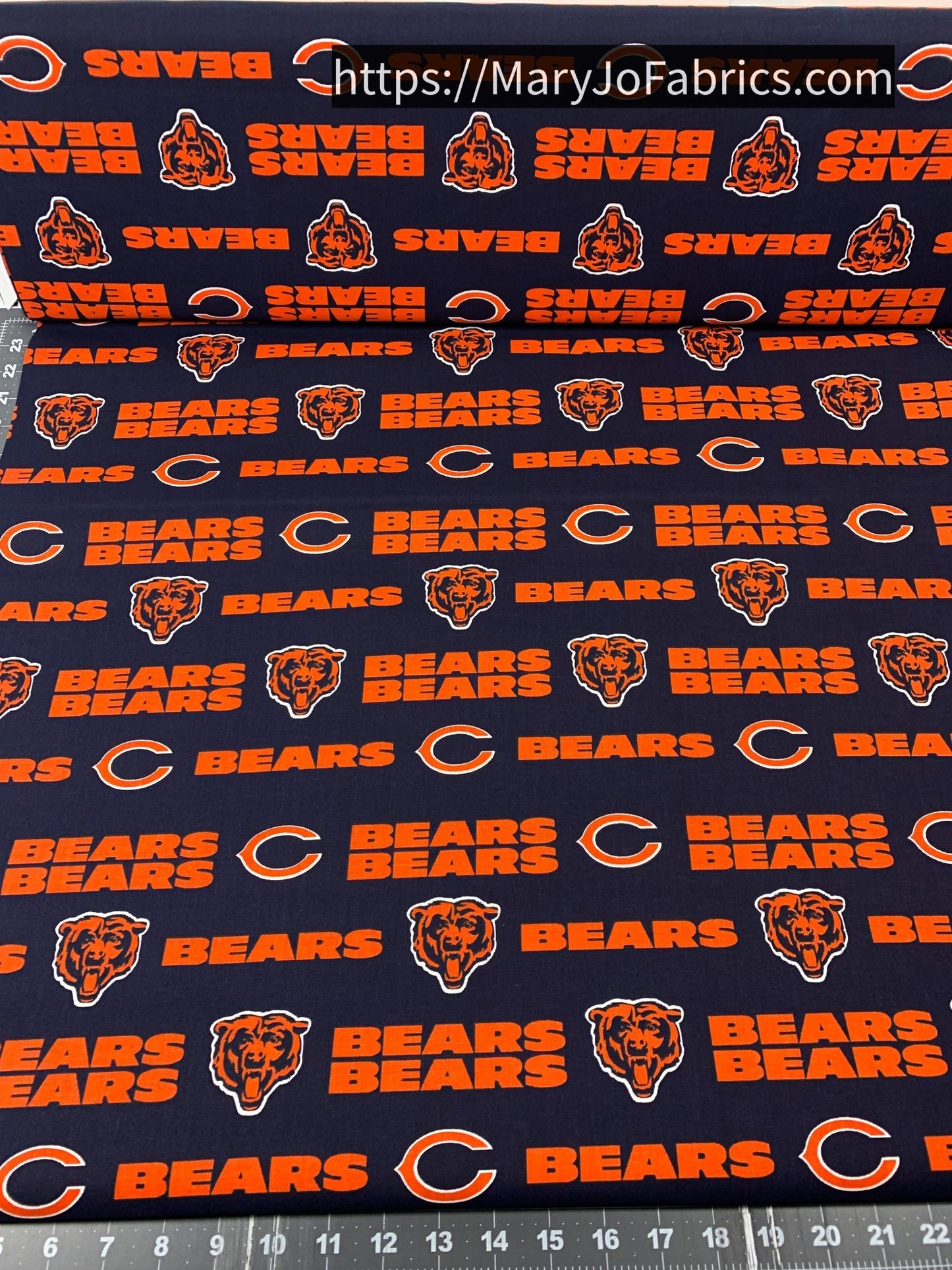 Chicago Bears Fabric 6312 - D NFL Cotton Fabric - Mary Jo Fabrics