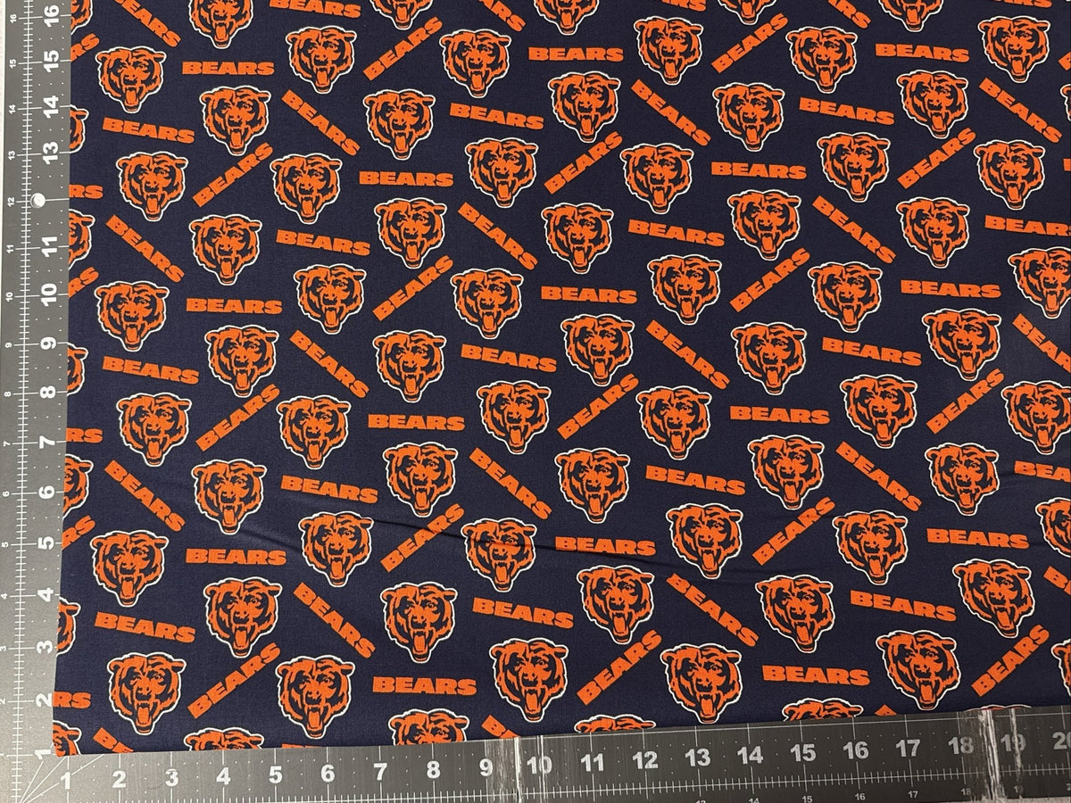 Chicago Bears Fabric 70577-DN NFL Cotton Fabric 44" - Mary Jo Fabrics