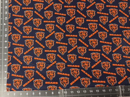Chicago Bears Fabric 70577-DN NFL Cotton Fabric 44" - Mary Jo Fabrics