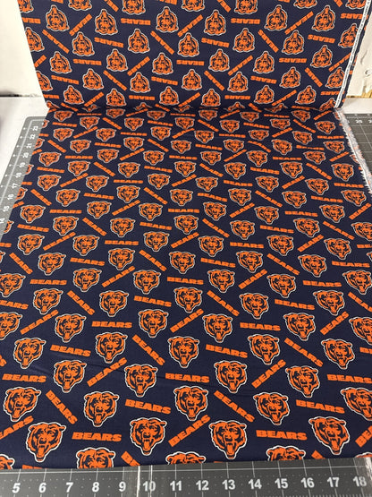 Chicago Bears Fabric 70577-DN NFL Cotton Fabric 44" - Mary Jo Fabrics