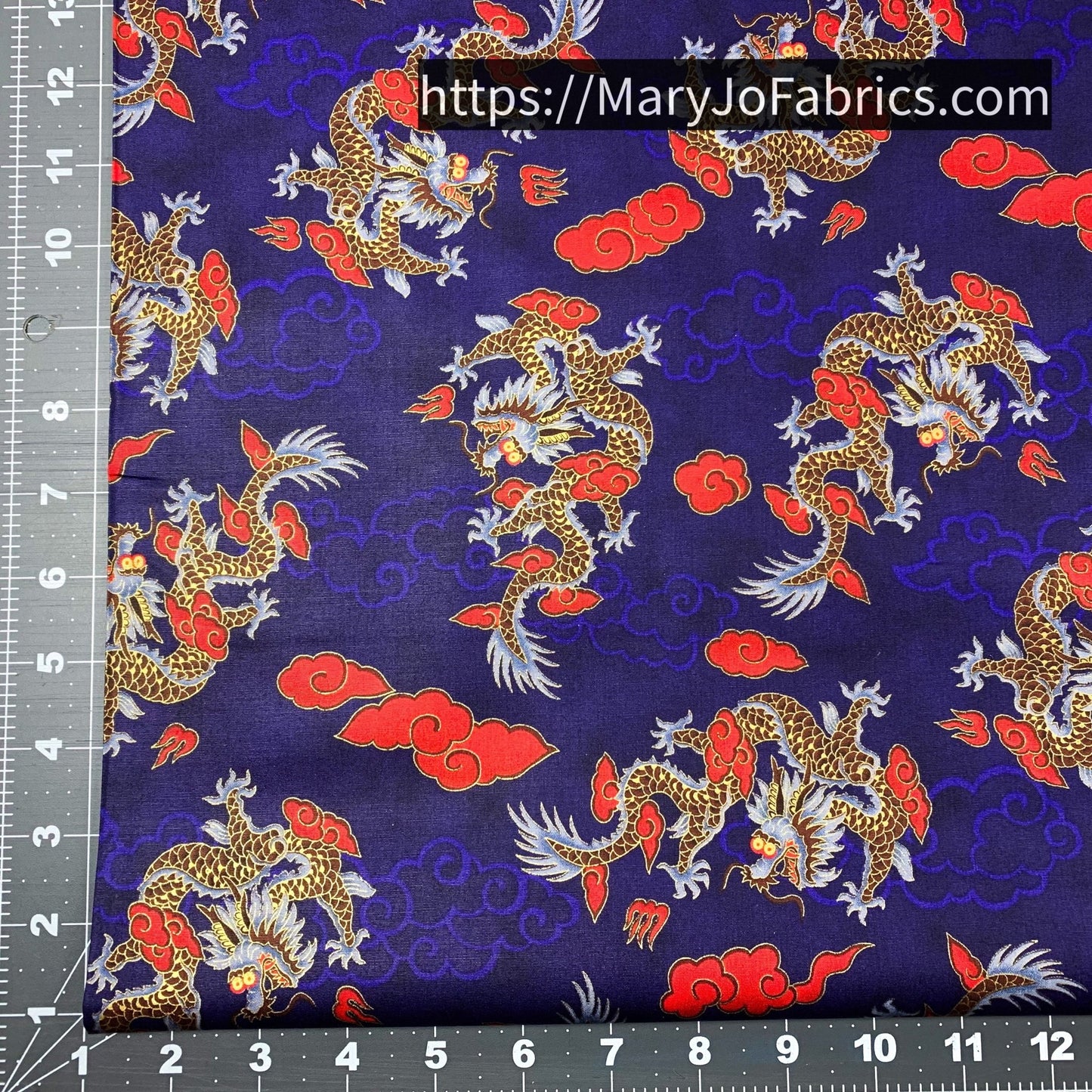 Chinese Dragons Fabric D915 China - Mary Jo Fabrics