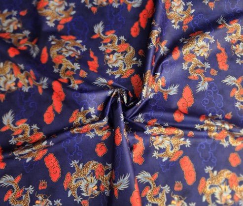 Chinese Dragons Fabric D915 China - Mary Jo Fabrics