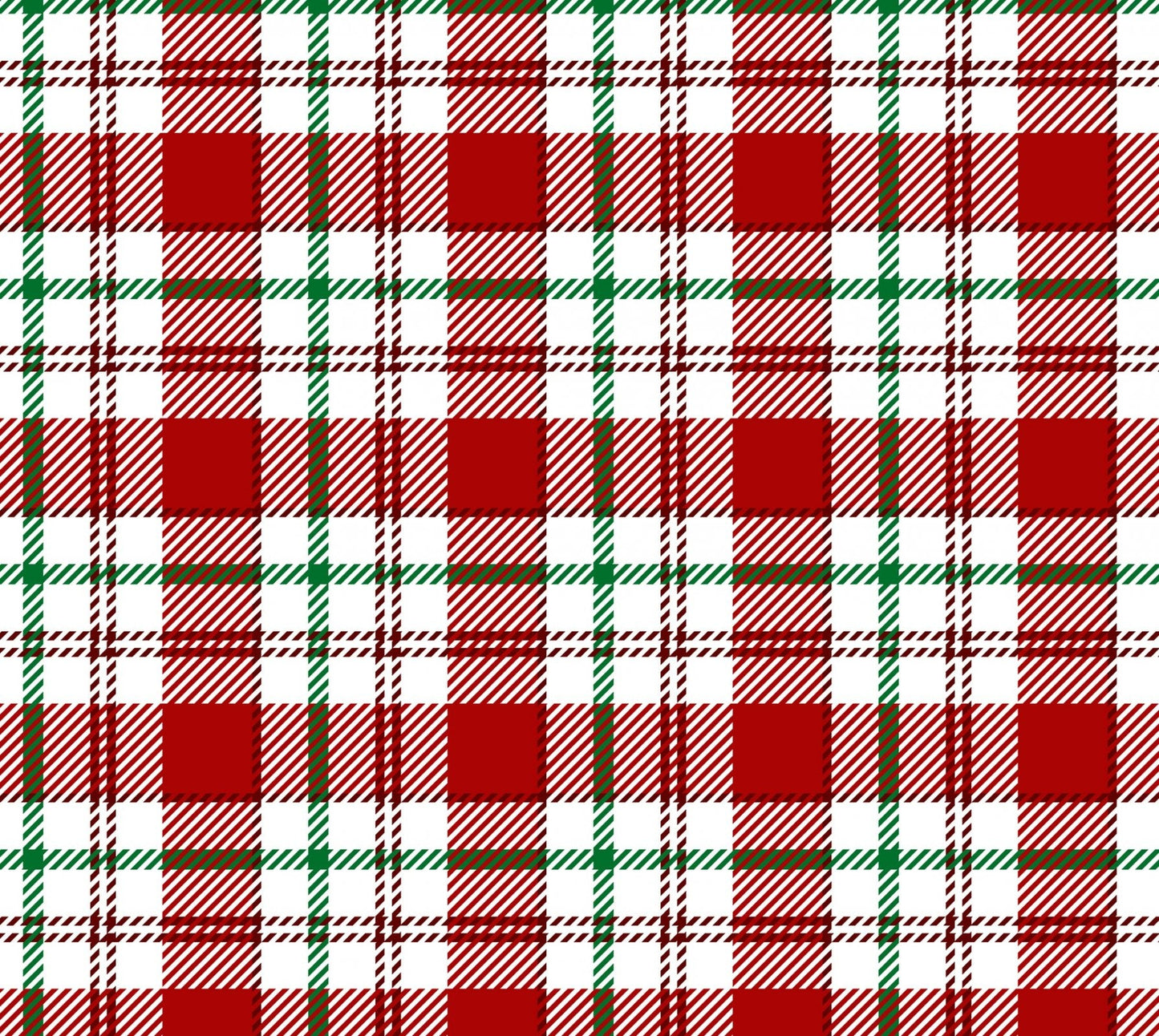 Christmas Plaid DX - 2373 - 0C - 1 White red Green Atwood plaid fabric - Mary Jo Fabrics