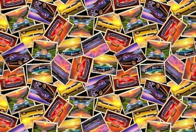 Airplanes Trains Motorcycle Fabric