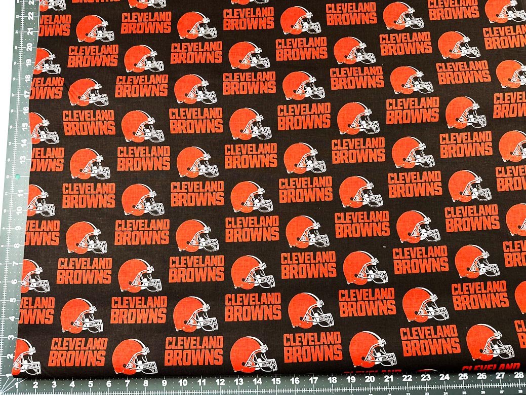 Cleveland Browns fabric 6735 D NFL fabric - Mary Jo Fabrics