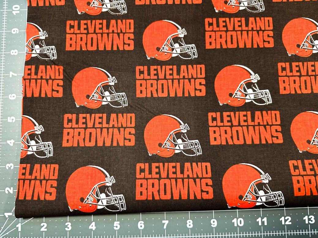 Cleveland Browns fabric 6735 D NFL fabric - Mary Jo Fabrics