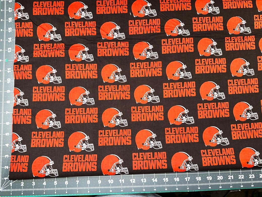 Cleveland Browns fabric 6735 D NFL fabric - Mary Jo Fabrics